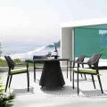 Patio dining table set with aluminum tube,UV resistance,used as wicker/garden/rattan/hotel furniture